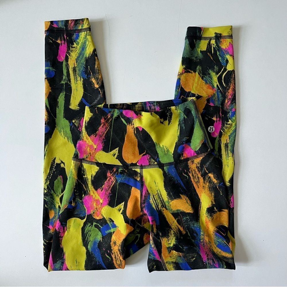 Lululemon Wunder Train High Rise In Undertone Black Multi 2 - Picture 3 of 8